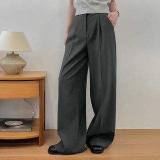 Raon Wide Band Pintuck Slacks