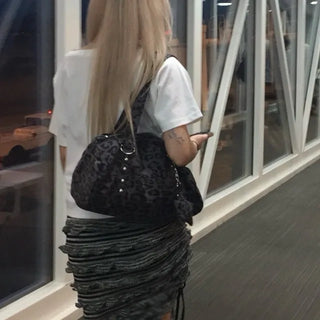Pattern keyring shoulder bag