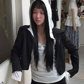 Autumn Suede Crop Jacket