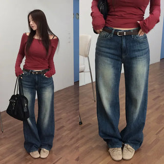 Melk Raw denim wide pants
