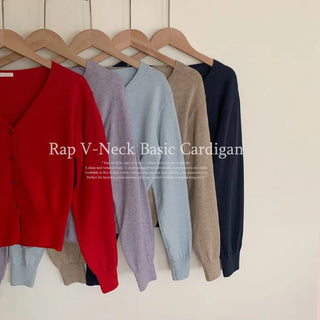 Lab V-neck Basic Cardigan