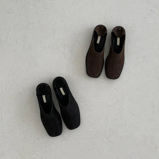 way vintage loafers   Platform loafers, autumn square loafers, daily flats