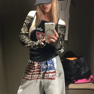 Dirty American Flag Pants