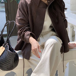 Transitional Autumn Suede Jacket