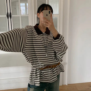 wind stripe T-shirt
