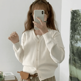 (Recommended!) Doki V-neck Cardigan