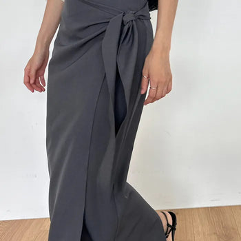 25 Autumn Slouch Wrap Skirt