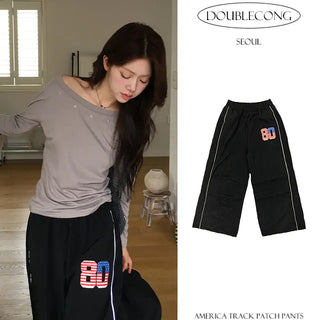 America Track Patch Pants