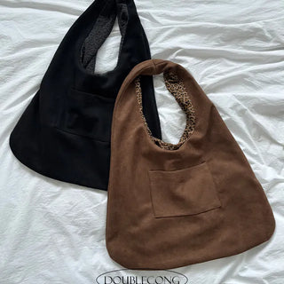 Two-way Suede Shoulder Bag