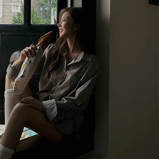 Delove Check Cuff Shirt