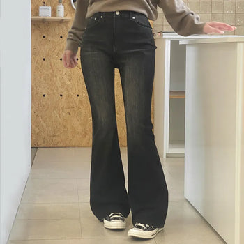 Egg Four-Way Stretch Washed Denim Bootcut Pants