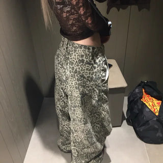 Leopard Curved Pants