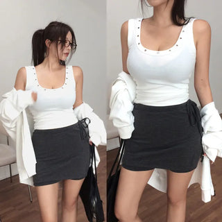 Duzven eyelet sleeveless