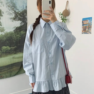 Juka Frill Boxy Long Shirt
