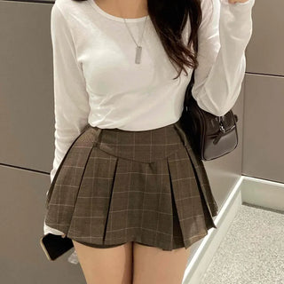 Comfortable Cotton Plain Long Sleeve T-shirt