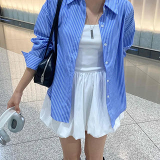 Daily Oversized Striped Shirt
