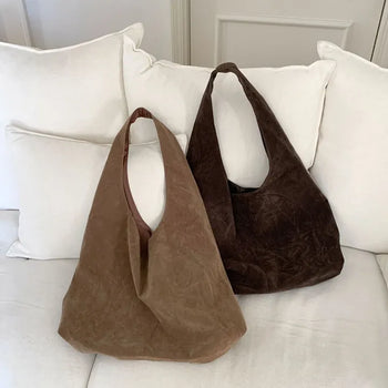 De Muir Suede Shoulder Bag