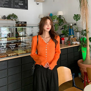 Fusion Button Cardigan