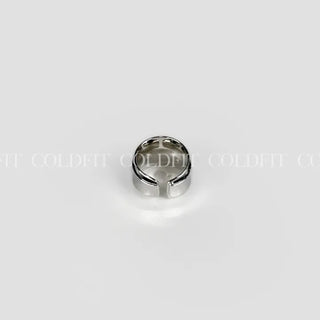 Layered Silver Bold Ring