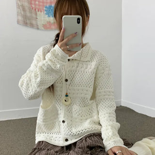 Kiko collared knit cardigan