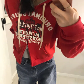 cross knit zip-up
