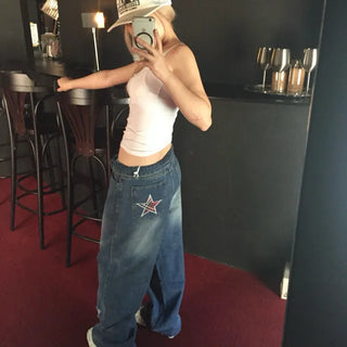 front check star pants