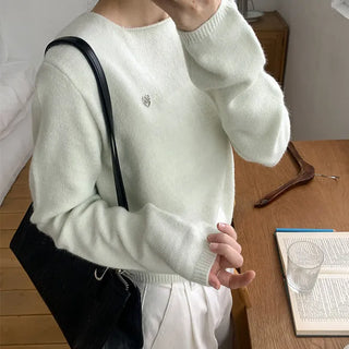 Milky Semi-Crop Knit