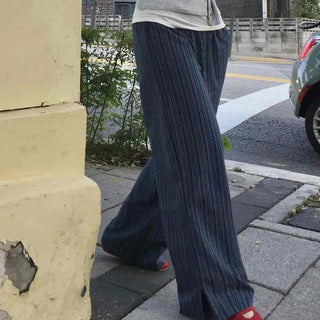 Cozy Striped Long Pants