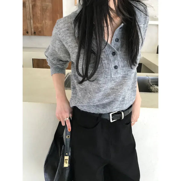Eddy Collar Knit (4 colors)