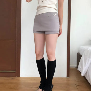 Eyelet Low-rise Skit | Eyelet Low-rise Skirt
