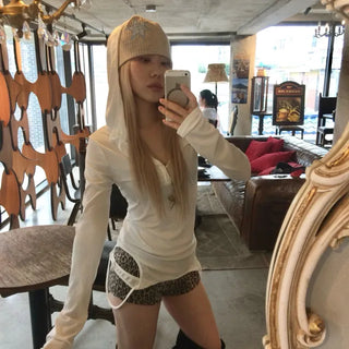 hole slim hoodie