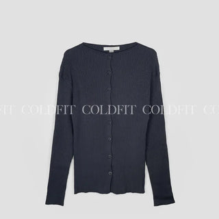 button knit cardigan