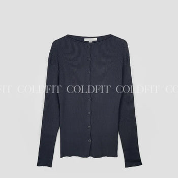 button knit cardigan