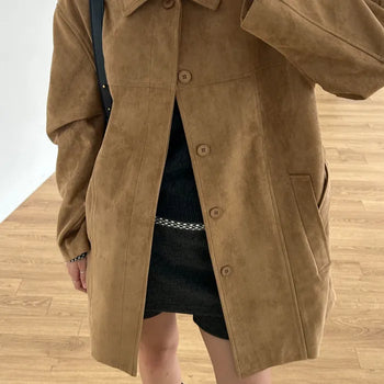 CAMEL Suede Half Jacket