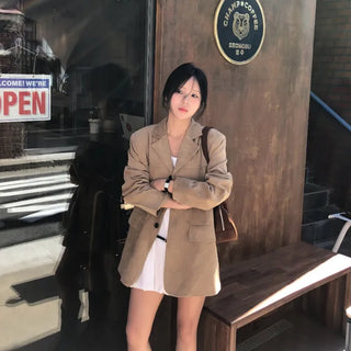 Is Suede Oversized Loose Fit Jacket