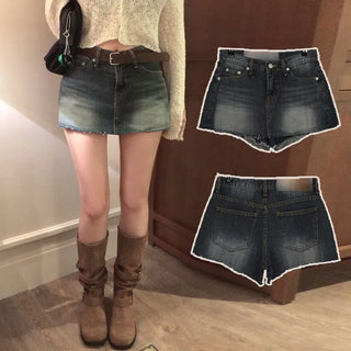 Ronis denim skirt-pants