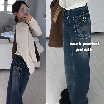 Patch Seven Star Wide Pants