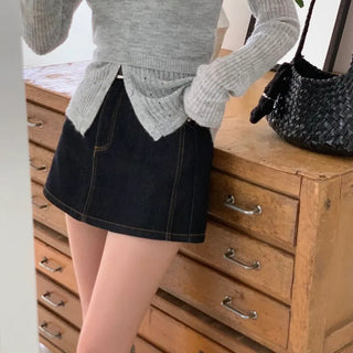 Robel Denim Shorts Skorts