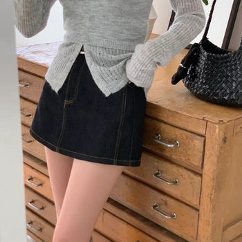 Robel Denim Shorts Skorts