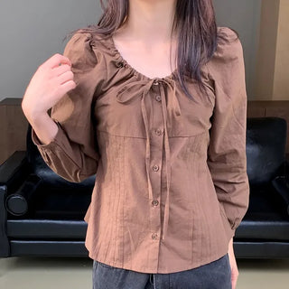 Moss Pintuck Blouse