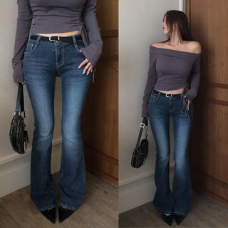 Brilly Low denim bootcut pants