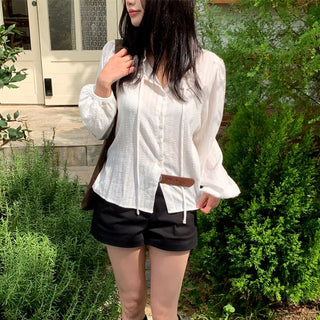 Autumn Lace Frill Blouse 2 colors