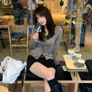 Wave Frill Tencel T-shirt 3 colors