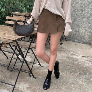 Garding Asymmetrical Wrap Shorts Skirt Pants