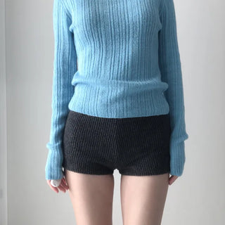 mohair ribbed knit  / mohair ribbed knit
