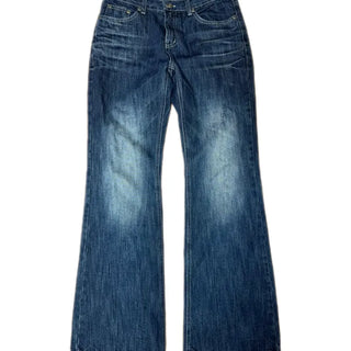 INDIGO Low-Rise Bootcut Pants