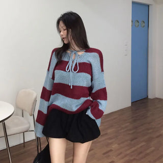 Kilian striped eyelet knit