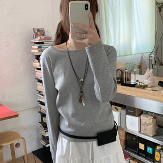 (Recommended!) Uniqlo Round Long Sleeve T-shirt