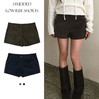 Studded Low-Rise Shorts