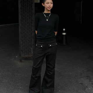 Casual Techwear Bootcut Long Pants